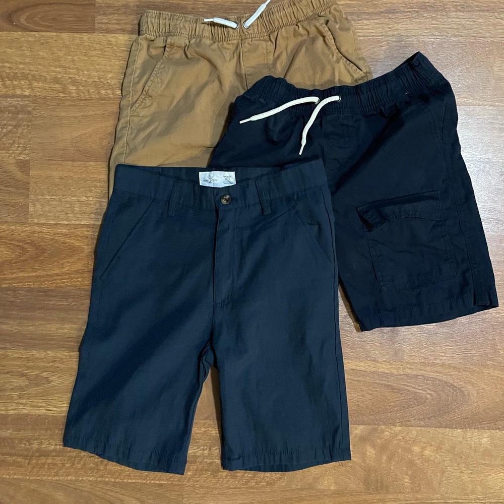 Kids' Navy and Tan Shorts Set